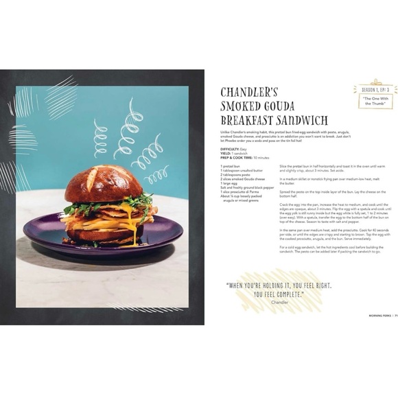 FRIENDS THE TELEVISION SERIES CENTRAL PERK official cookbook HARDCOVER - Picture 5 of 8